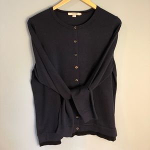 Boden Favorite Crew Cardigan Navy Sweater L NWOT